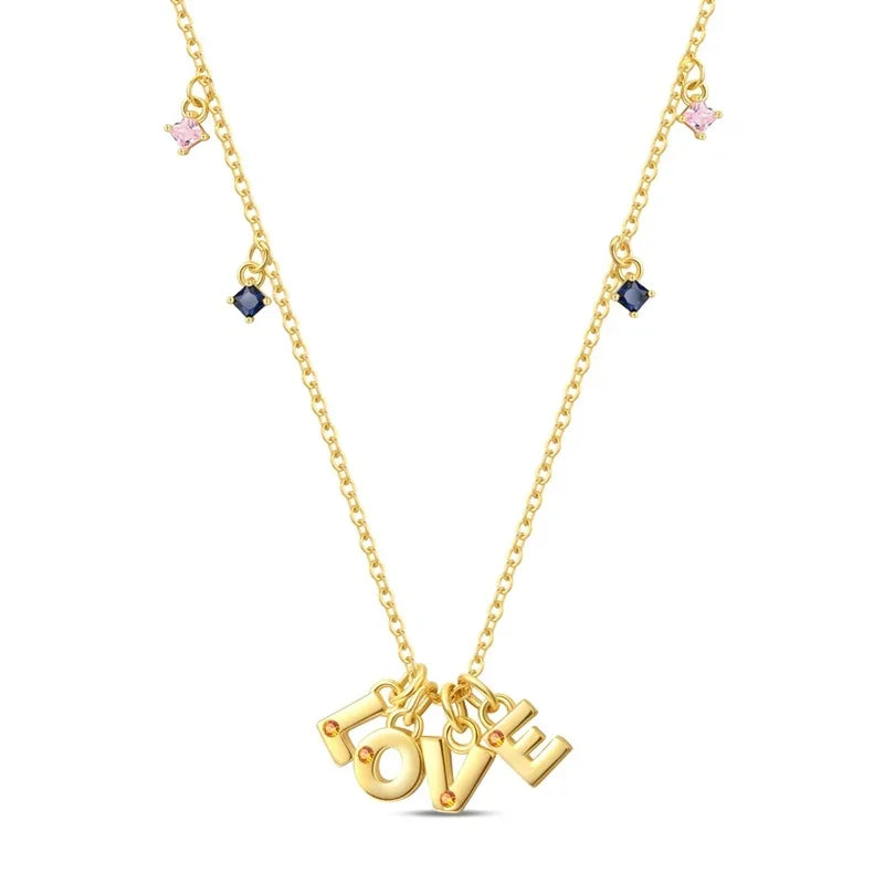 925 Sterling Silver Heart Butterfly Pendant Adjustable Sparkle Necklace for Women Elegant DIY Gift Jewelry