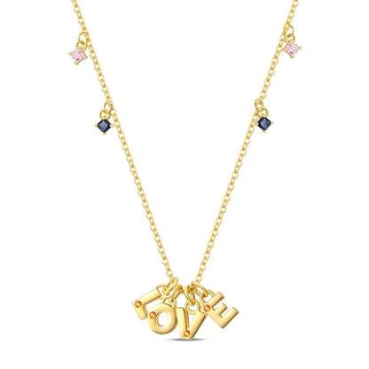 925 Sterling Silver Heart Butterfly Pendant Adjustable Sparkle Necklace for Women Elegant DIY Gift Jewelry