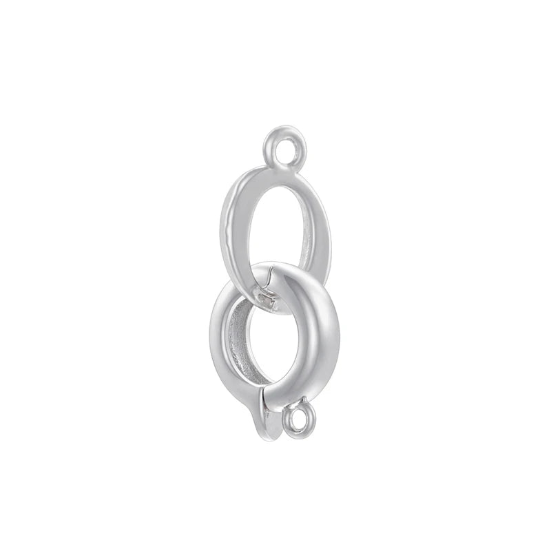 ZHUKOU 18K Gold Plated Connector Clasps for Jewelry Crafting in Four Elegant Styles