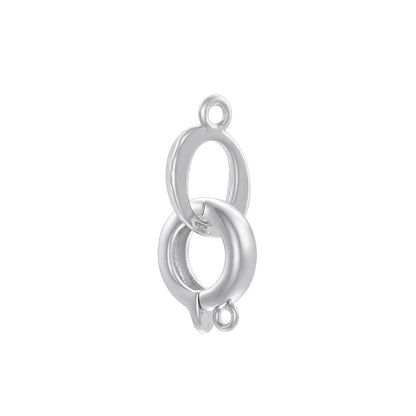 ZHUKOU 18K Gold Plated Connector Clasps for Jewelry Crafting in Four Elegant Styles