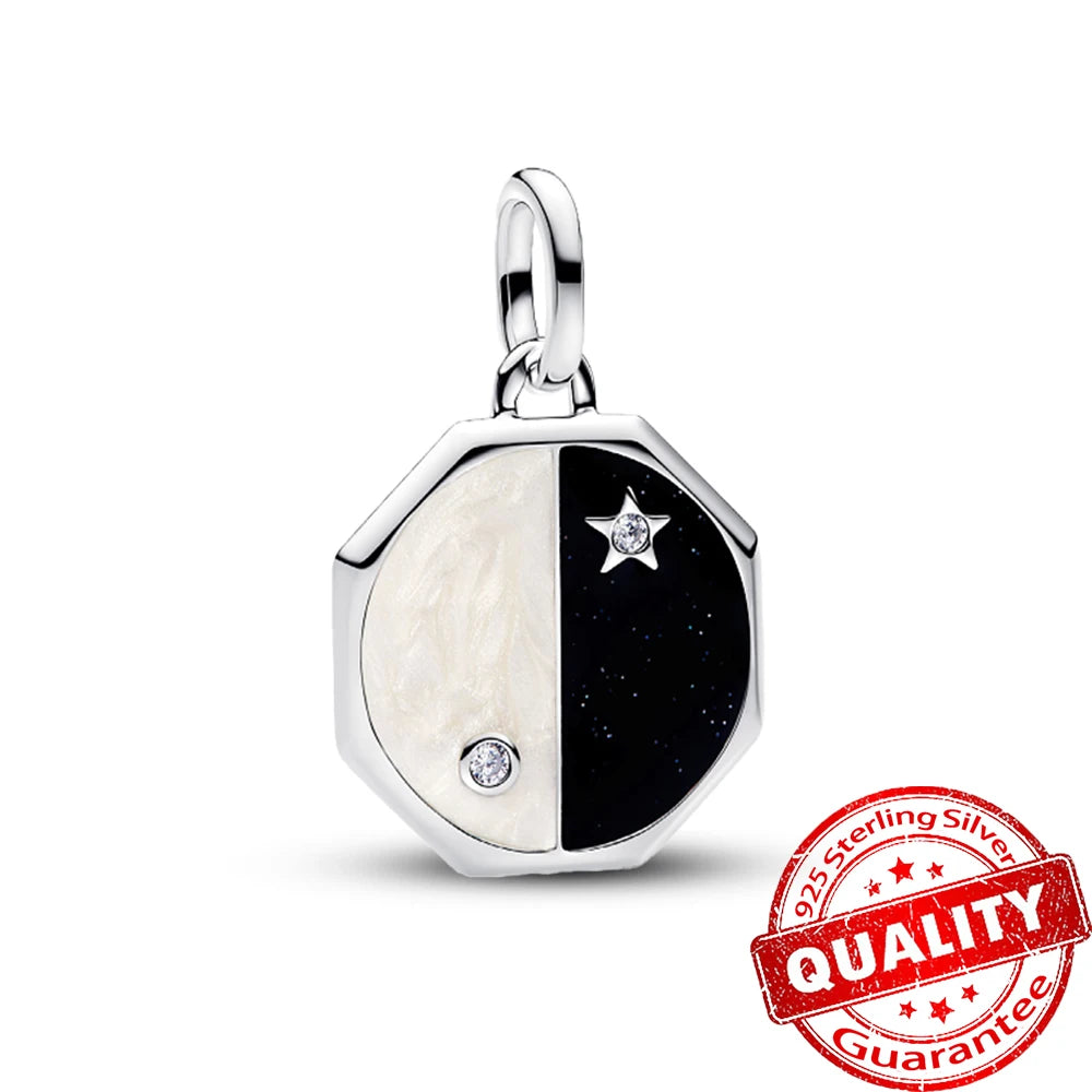 Elegant 925 Sterling Silver Ocean Themed Pendant Charm for Jewelry FCC469
