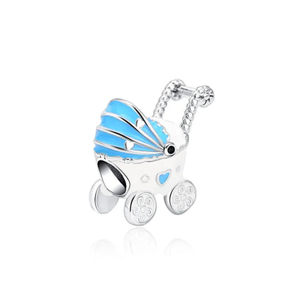 Elegant 925 Silver Cat Bear Ice Cream Pendant Bead for European Bracelet