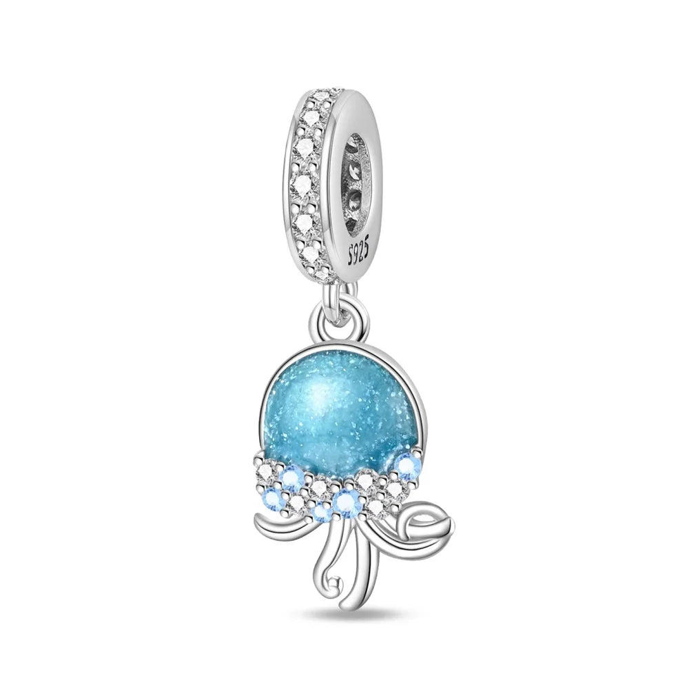 Sterling Silver Ocean-Themed Charm Pendant for Bracelets and Necklaces PAC1131