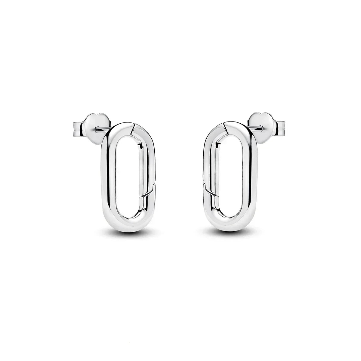 Luxury 925 Sterling Silver Chunky Hoop Earrings with Big Heart Zircon Accents for Women Wedding Party Jewelry Gifts