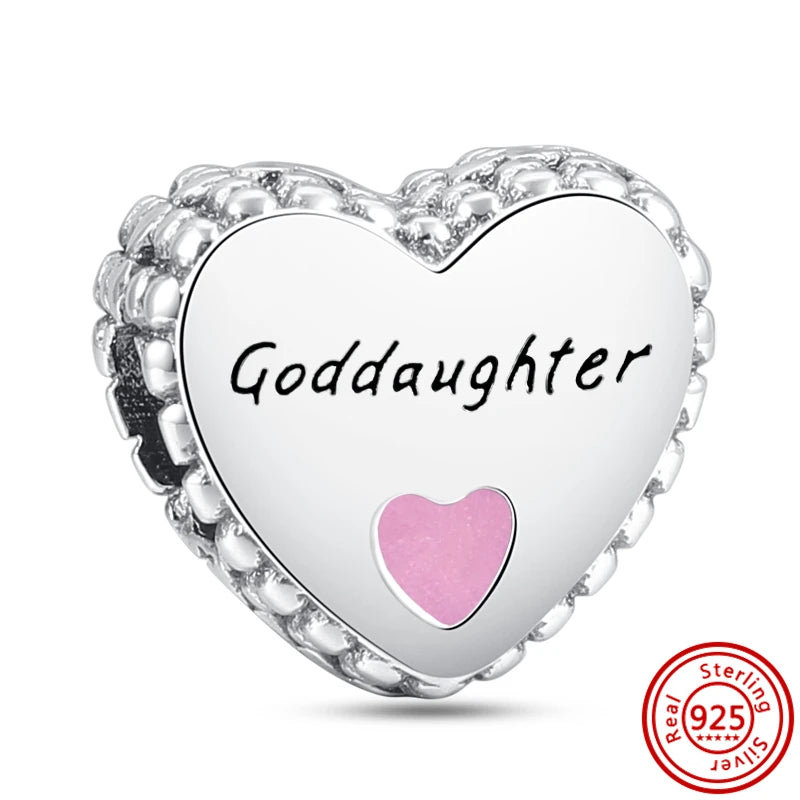 Silver Animal Hearts Infinity Crown Bead Charms Bracelet for Women 925 Sterling Silver Jewelry Y303