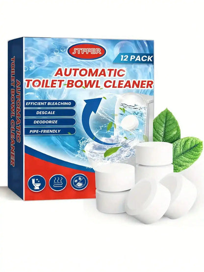 12PS Toilet Cleaner Powerful Water Scum Remover Tablet 12pcs