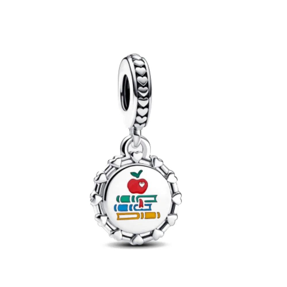 925 Silver Monkey Elephant Sun Moon Bead Pendant Charm