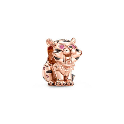 Exquisite 925 Silver Heart-Shaped Dog Paw Beads and Castle Pendant for European Original Bracelet DIY Accessories