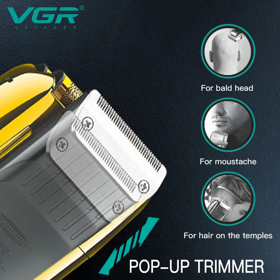 Original VGR Rechargeable Electric Shaver for Men with Washable Bald Head Shaving Machine and Wet Dry Functionality