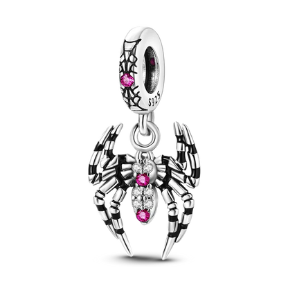 Sterling Silver Halloween Skull Bat Pumpkin Charm Pendant for DIY Jewelry SMC3206