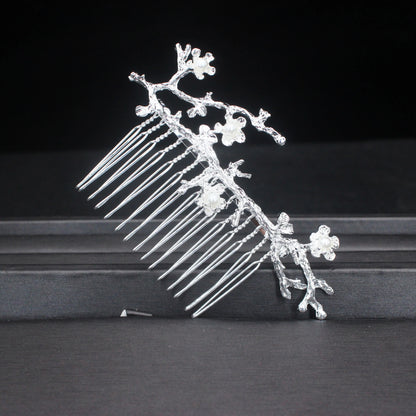 Butterfly Hair Combs - Gold Metal Hairpins for Women - Elegant Bride Accessories Silver Branch Comb