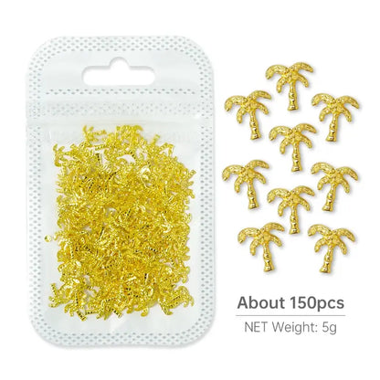 Resin Filling Metal Rivet Moon Stars Nail Art Decorations Mixed Beach Ocean Style Jewelry DIY Charms 5g-HYLD-4
