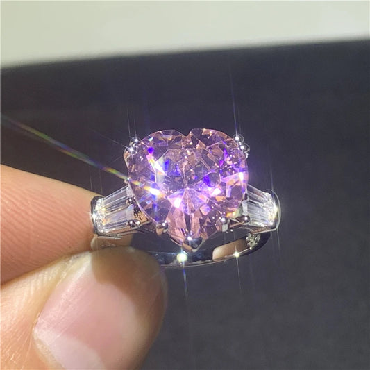 Fashion Moissanite Engagement Anniversary Ring in 925 Sterling Silver for Women and Men Party Jewelry