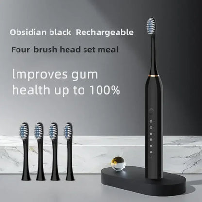 Electric Ultrasonic Toothbrush Six Speed Mode USB Charging Set