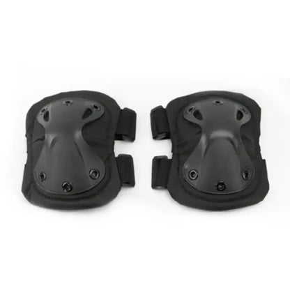 Outdoor Tactical Protective Gear Set Of 4 Knee And Elbow Pads black Elbow pads