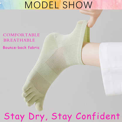 3 Pairs Womens Toe Separator Socks Cotton Antibacterial