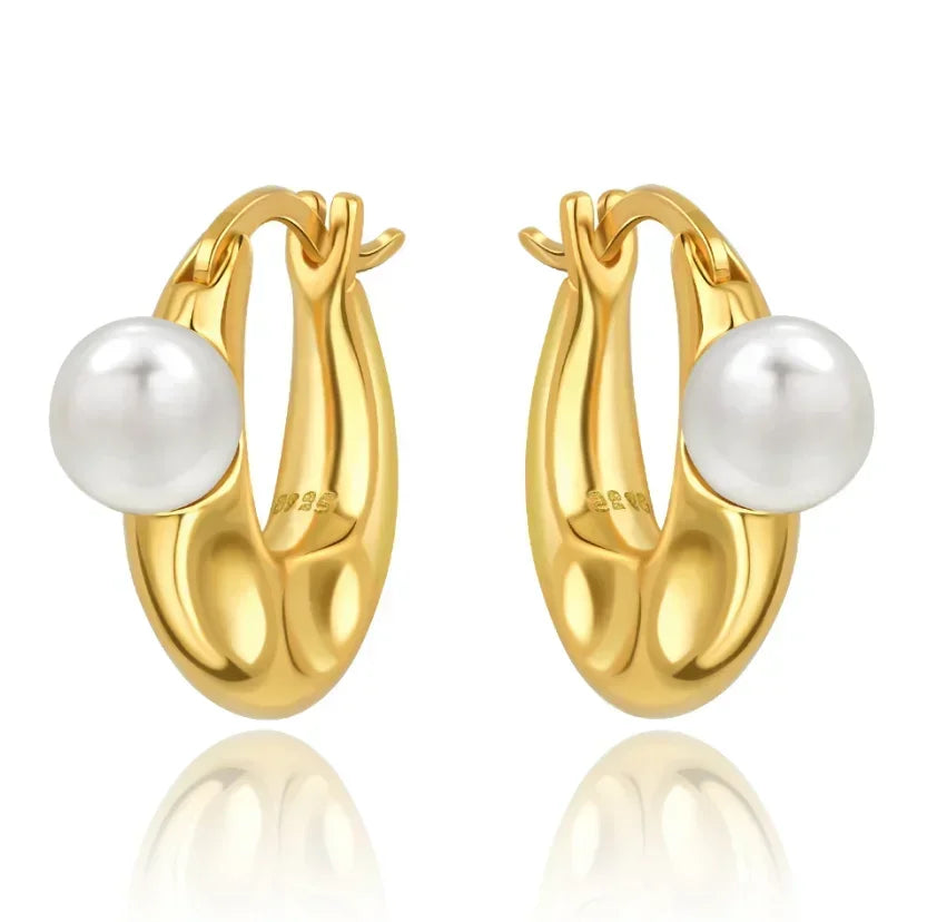 925 Sterling Silver Gold Hoop Earrings Halloween Pumpkin Skull Christmas Tree Zircon Studs for Women DIY Jewelry
