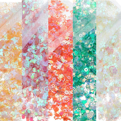 20 Gram 3 to 6 Millimeter Mixed Glitter Sequins Epoxy Resin Filler Material
