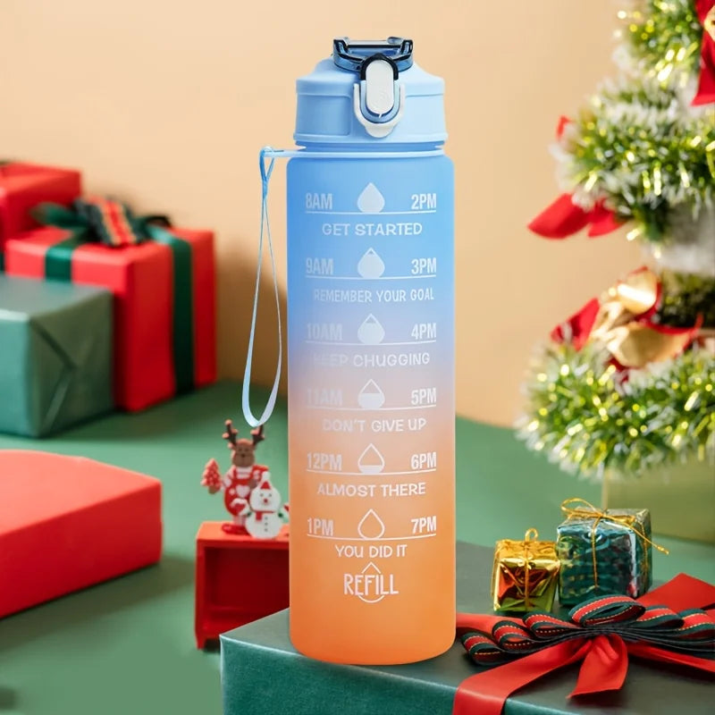 2L 900ml Leakproof Motivational Water Bottle For Fitness