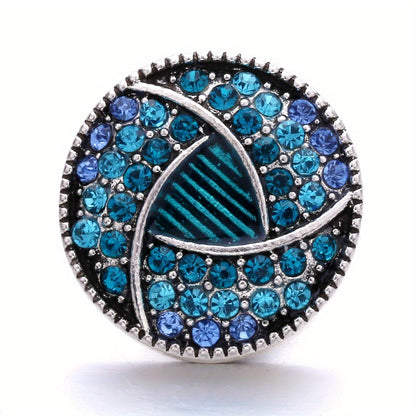 Colorful Rhinestone Snap Button for DIY Jewelry Bracelet Necklace Accessories