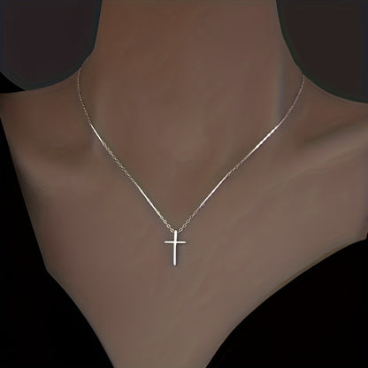 Elegant Vintage Cross Necklace 18K Gold Plated Timeless Jewelry Gift