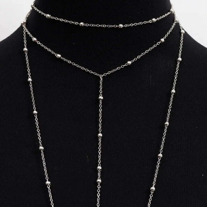 Fashionable Multi-Layer Minimalist Chest Chain Jewelry for Women