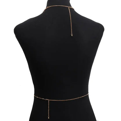 Fashionable Multi-Layer Minimalist Chest Chain Jewelry for Women