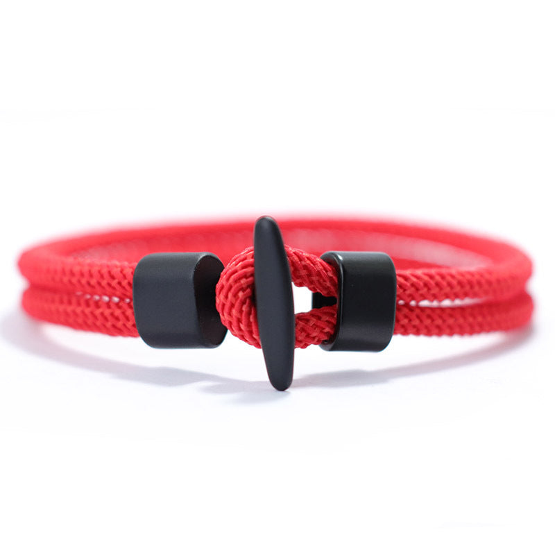 Simple Design Milan Rope Bracelet Handmade Nylon Survival Armband for Camping